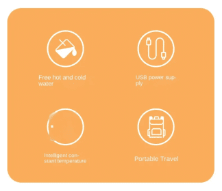 Chauffe-biberon Portable USB pour bébé  سخان زجاجات الأطفال المحمول USB