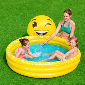 Piscine Gonflable Ronde Motif Emoji Pour Enfants 165 x 144 x 69 cm Bestway 53081