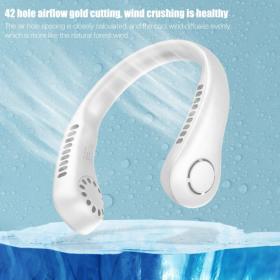 Ventilateur de cou portable 3 vitesses rechargeable USB,