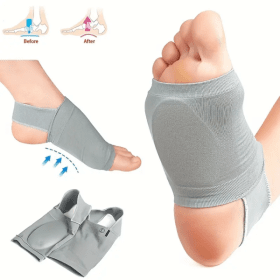 Paire Semelles de pied Soutien de la voûte plantaire en silicone pour fasciite plantaire orthopédique